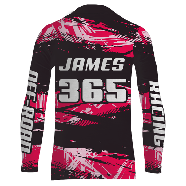 Girl Women Motocross Racing Jersey Pink Black Upf30+ Dirt Bike Shirt Motorcycle Jersey XM220