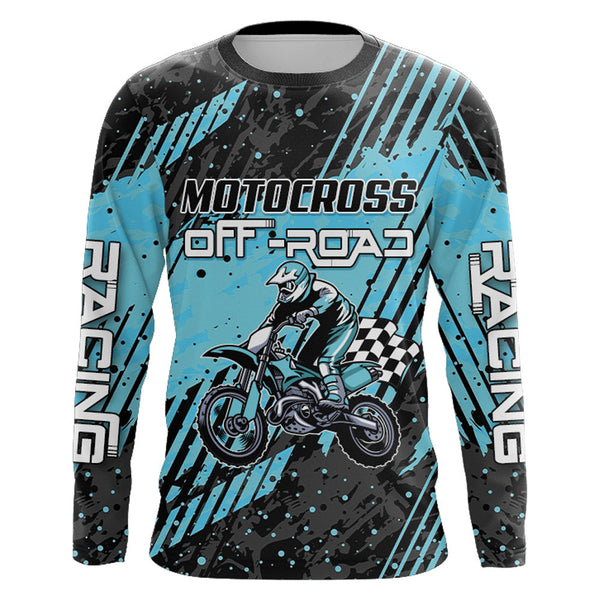 Kid&Adult Motocross Racing Jersey Upf30+ Off-road Dirt Bike Shirt Youth MX Motorcycle XM223