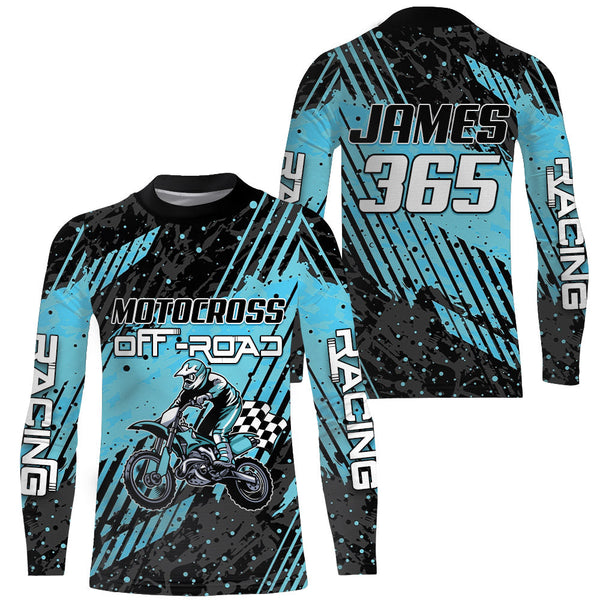 Kid&Adult Motocross Racing Jersey Upf30+ Off-road Dirt Bike Shirt Youth MX Motorcycle XM223