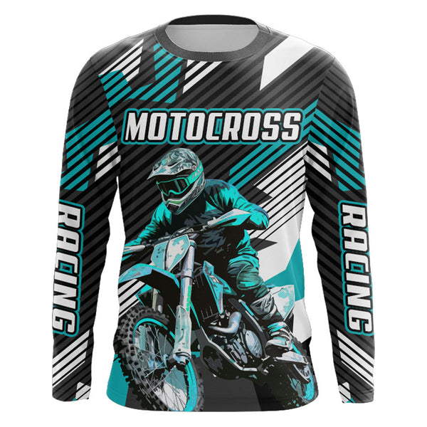 Custom Racing Jersey Motocross Upf30+ Motorcycle Shirt Youth Men Off-Road Dirt Bike Jersey XM142