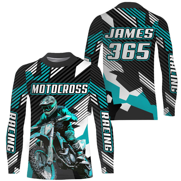 Custom Racing Jersey Motocross Upf30+ Motorcycle Shirt Youth Men Off-Road Dirt Bike Jersey XM142