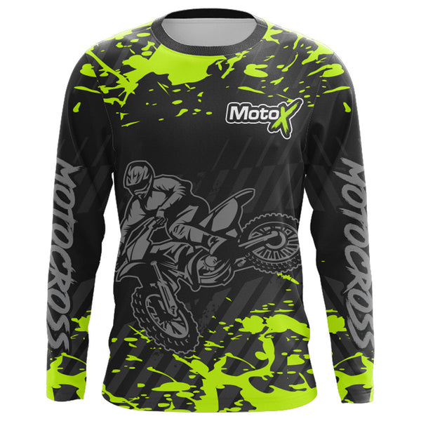 Motocross Racing Jersey Youth Men Kid UPF30+ Dirt Bike Off-Road Shirt Motorcycle Jersey XM191