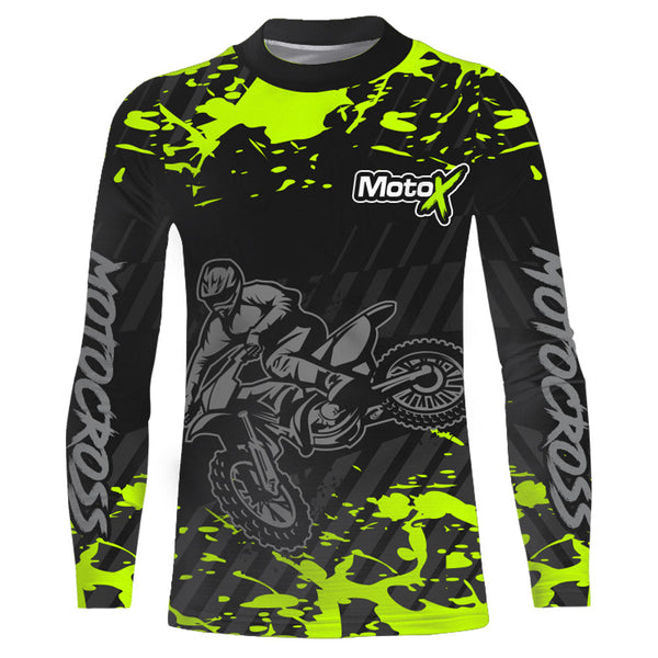 Motocross Racing Jersey Youth Men Kid UPF30+ Dirt Bike Off-Road Shirt Motorcycle Jersey XM191