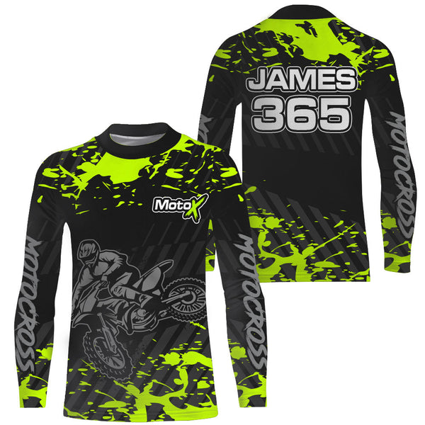 Motocross Racing Jersey Youth Men Kid UPF30+ Dirt Bike Off-Road Shirt Motorcycle Jersey XM191