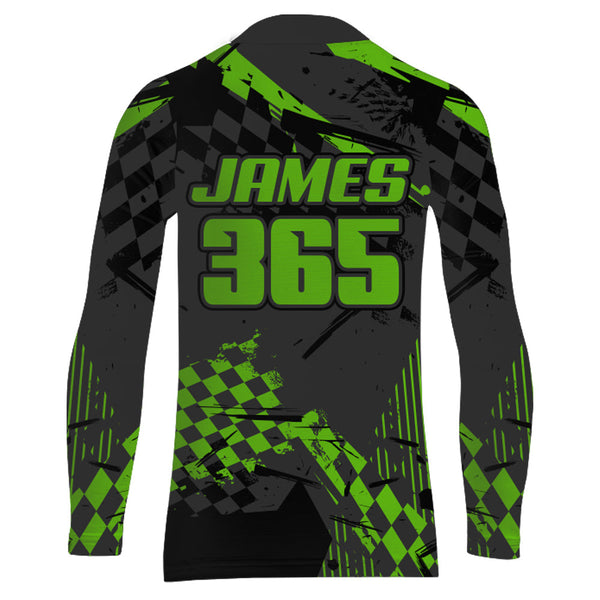 ATV Racing Jersey Green Youth Men ATV Quad Bike Shirt Upf30+ ATV Racing Jersey Off-road MX52