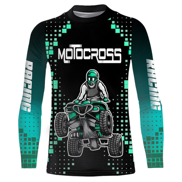 ATV Motocross Racing Jersey Youth Men Kid Women Upf30+ Custom ATV Quad Bike Riding Shirt MX09