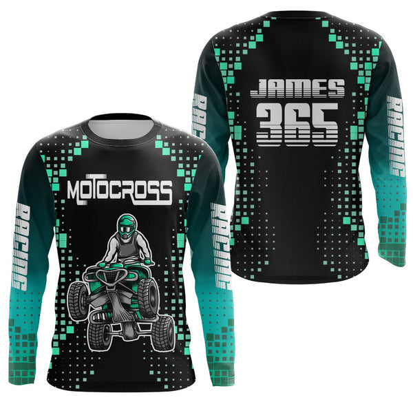 ATV Motocross Racing Jersey Youth Men Kid Women Upf30+ Custom ATV Quad Bike Riding Shirt MX09