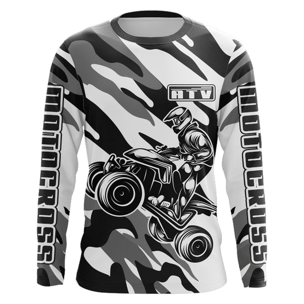 ATV Motocross Jersey Upf30+ Quad Bike Shirt Off-Road Racing Jersey Kid Men ATV Motorcycle MX12