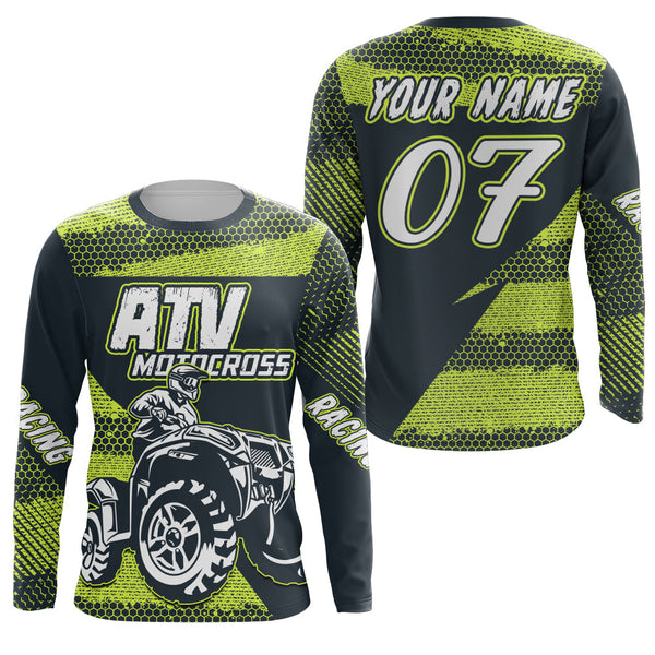 ATV Quad Bike Jersey Men Kid Women Motocross Riding Shirt Upf30+ ATV Motorcycle Jersey MX15