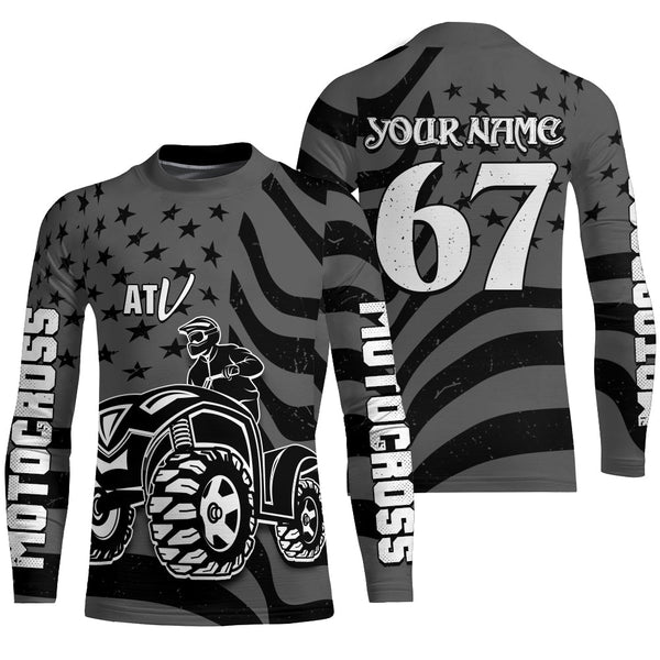 ATV Motocross Racing Jersey Upf30+ Custom ATV Quad Bike Jersey Men Kid Women Riding MX67