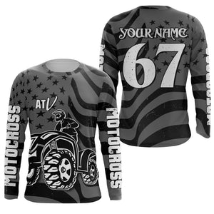 ATV Motocross Racing Jersey Upf30+ Custom ATV Quad Bike Jersey Men Kid Women Riding MX67