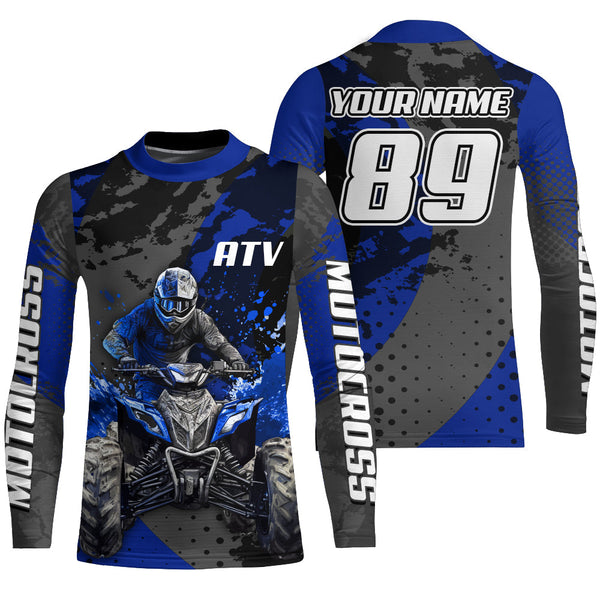 ATV Motocross Jersey Men Kid Women Upf30+ Quad Bike Shirt ATV Motorcycle Riding Jersey MX49