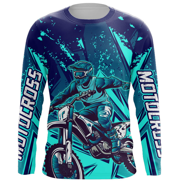 Motocross Racing Jersey UPF30+ Youth Dirt Bike Shirt Men Women Kid Off-Road Motorcycle XM93