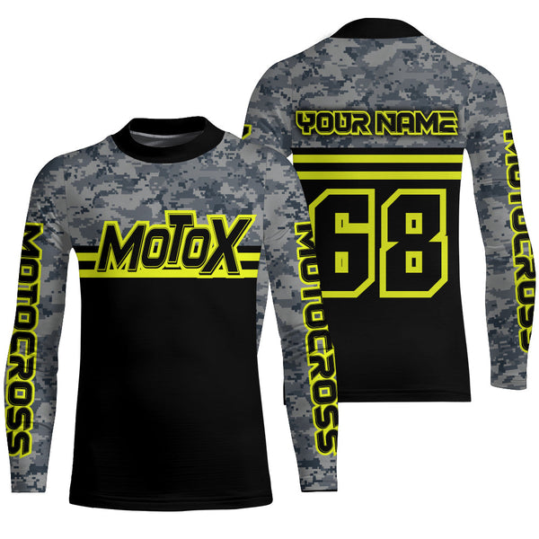 Youth Adult Dirt Bike Jersey Custom Motocross Racing UPF30+ Off-Road Shirt Motorcycle XM160