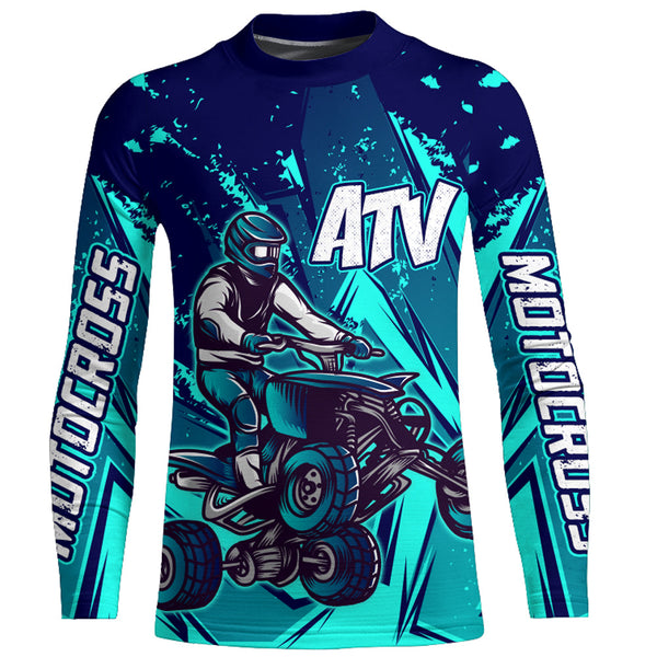 ATV Motocross Jersey Men Kid Women Upf30+ Quad Bike Shirt Off-Road ATV Racing Jersey MX07