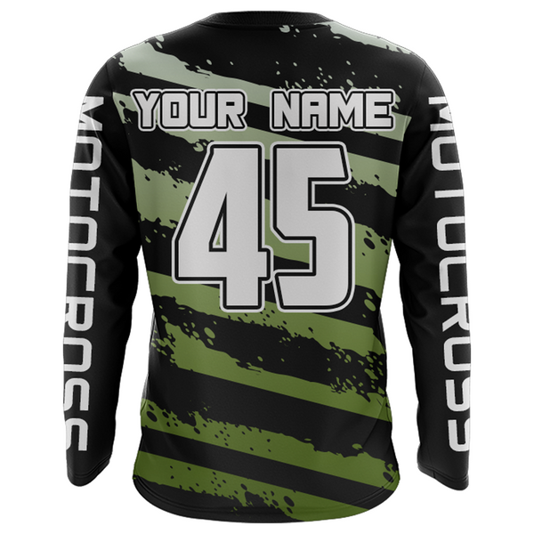 Motocross Racing Jersey UPF30+ Dirt Bike Shirt Camo Kid Men Women Motox Off-Road Jersey XM119