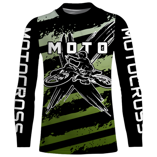 Motocross Racing Jersey UPF30+ Dirt Bike Shirt Camo Kid Men Women Motox Off-Road Jersey XM119