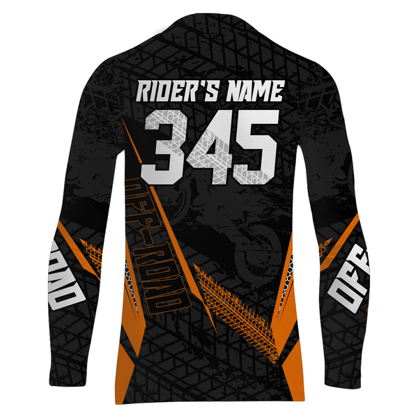 Motocross Racing Jersey Kid Women Men Dirt Bike Shirt Upf30+ Off-road Jersey Orange XM254