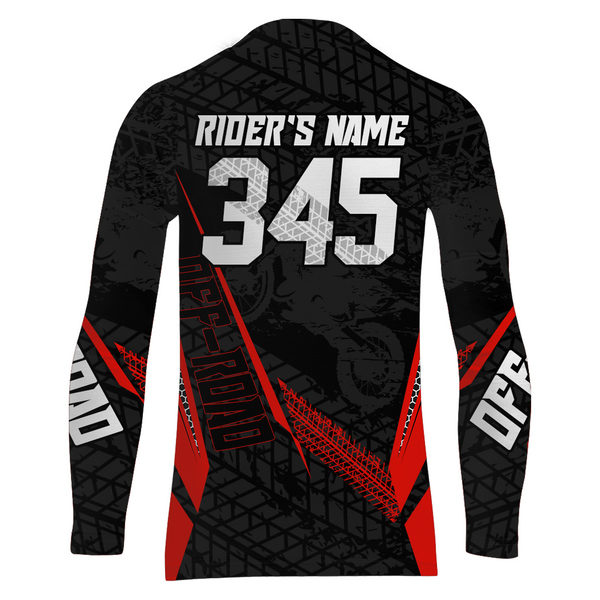 Motocross Racing Jersey Kid Women Men Dirt Bike Shirt Upf30+ Off-road Jersey Red XM254