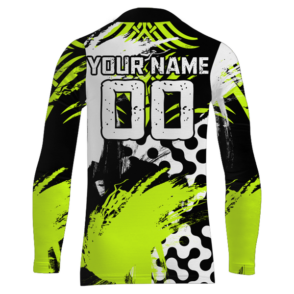 Motocross Racing Jersey Upf30+ Lime Green Youth Dirt Bike Shirt Kid Men Jersey Off-road Shirt XM143