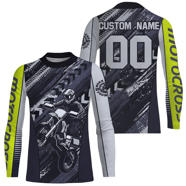 Motocross Racing Jersey Upf30+ Dirt Bike Off-Road Shirt Youth Men Kid Motorcycle Shirt XM235