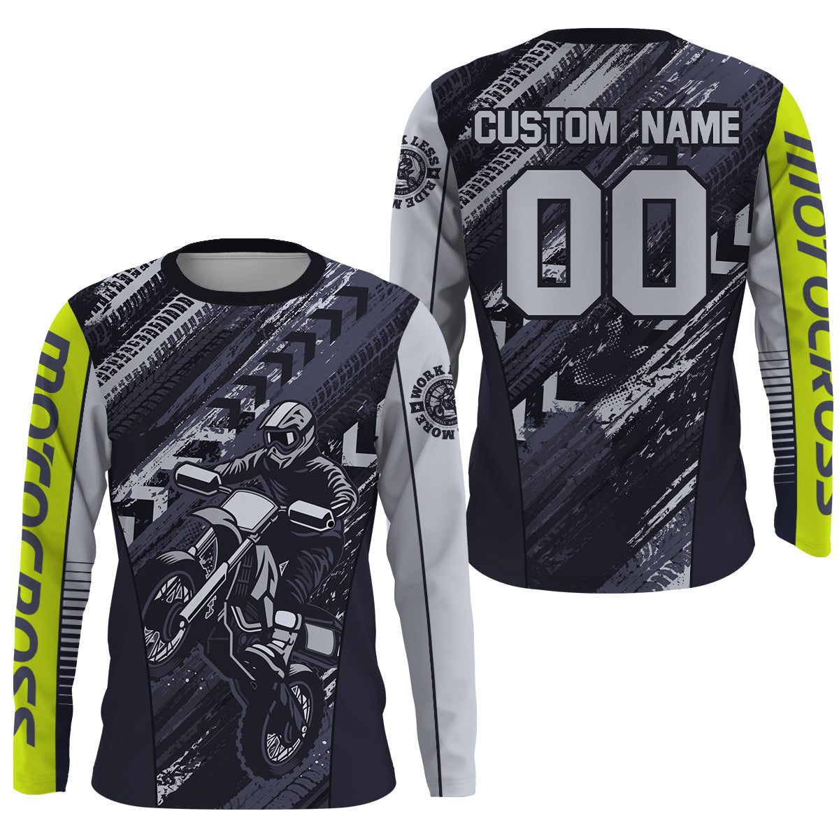 Motocross Racing Jersey Upf30+ Dirt Bike Off-Road Shirt Youth Men Kid Motorcycle Shirt XM235