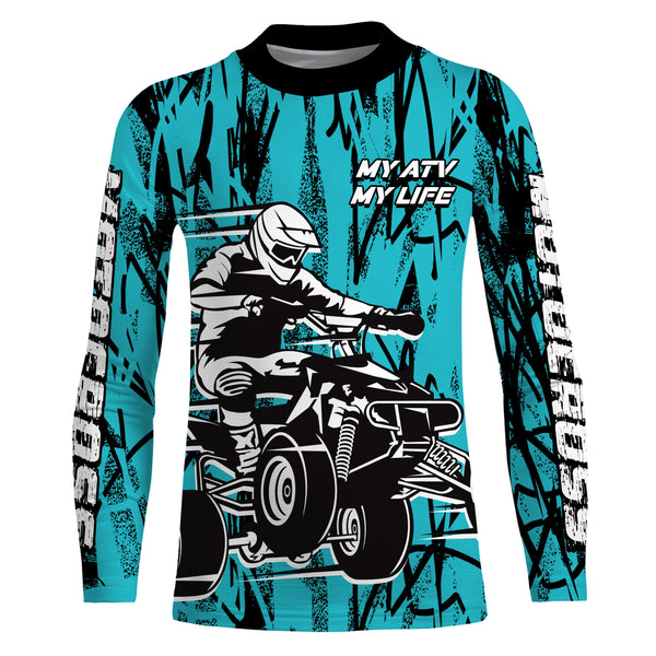 ATV Motocross Racing Jersey Youth Kid Men Upf30+ Quad Bike ATV Motorcycle Riding Shirt MX13