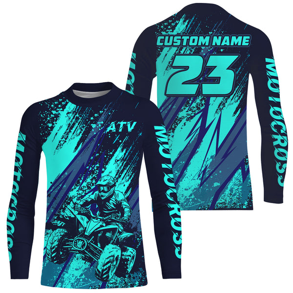 ATV Motocross Racing Jersey Upf30+ Kid Men Women Quad Bike Shirt ATV Off-Road Jersey MX64