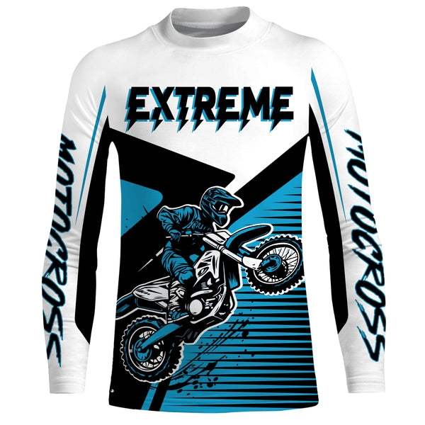 Personalized Motocross Jersey Kid&Adult Upf30+ Dirt Bike Racing Off-Road Motorcycle Jersey XM45