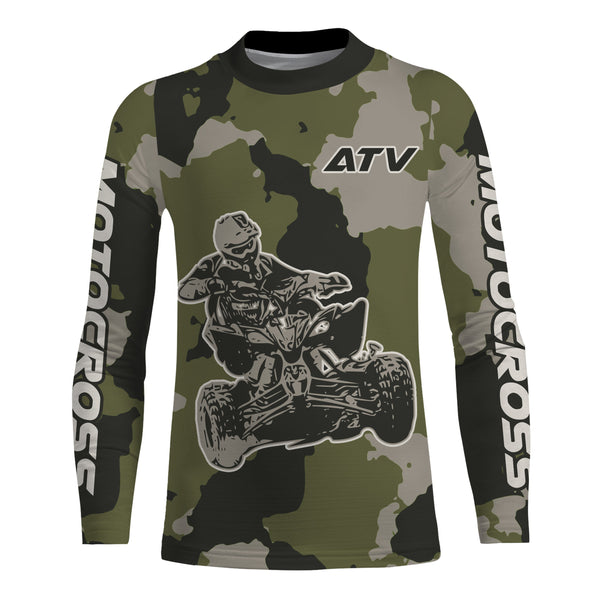 Camo ATV Motocross Racing Jersey Upf30+ Quad Bike Jersey Men Kid Women ATV Riding MX39