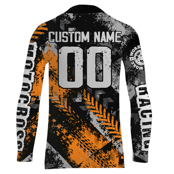 Motocross Racing Jersey Orange Upf30+ Dirt Bike Shirt Men Women Kid Off-road Jersey XM250