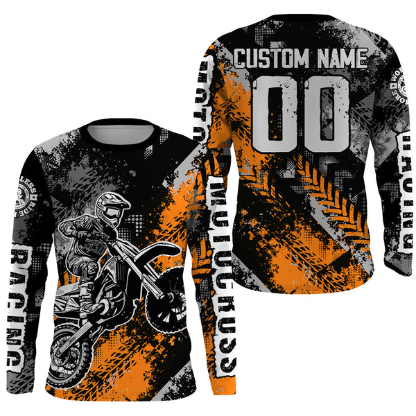 Motocross Racing Jersey Orange Upf30+ Dirt Bike Shirt Men Women Kid Off-road Jersey XM250