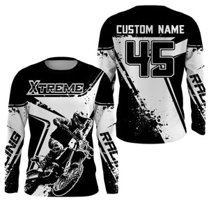 Motocross Racing Jersey Upf30+ Youth Dirt Bike Off-Road Shirt Men Kid MX Jersey XM180