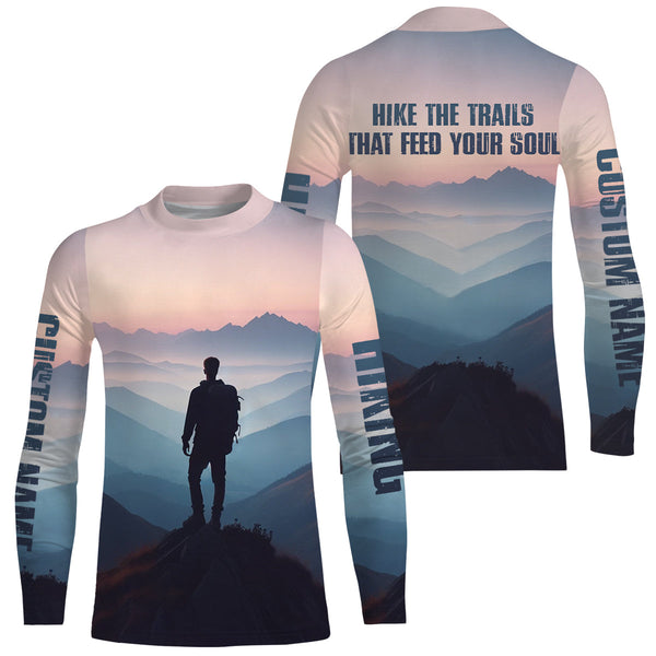 Hiking Shirt Men Women Long Sleeve Upf30+ Hiking T Shirts Clothes Breathable For Hiker HM06