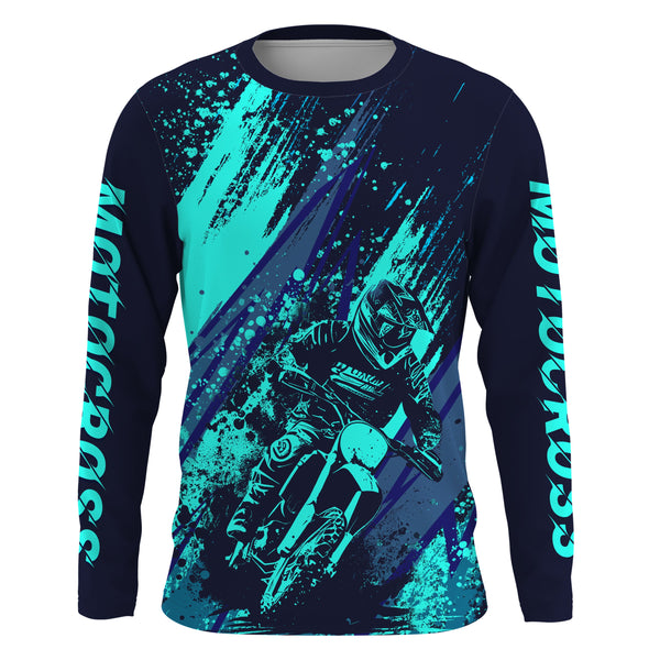 Motocross Jersey UPF30+ Kid&Adult Dirt Bike Racing Shirt Off-Road Motorcycle Men Kid Boy Girl XM84