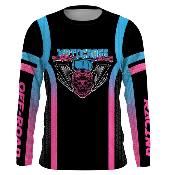 Motocross Racing Jersey Upf30+ Kids Mens Dirt Bike Jersey Racing Biker Girls Off-Road XM15