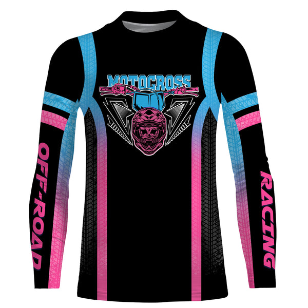 Motocross Racing Jersey Upf30+ Kids Mens Dirt Bike Jersey Racing Biker Girls Off-Road XM15