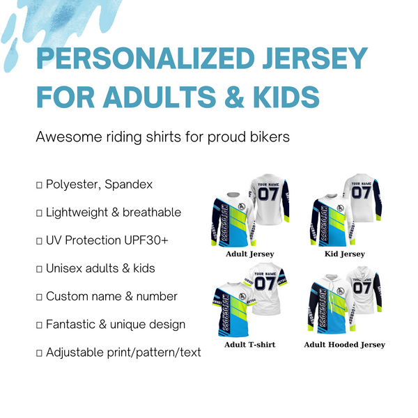 Custom Motocross Jersey UPF30+ Extreme Dirt Bike MX Racing Adult&Kid Off-Road Motorcycle Shirt| NMS773