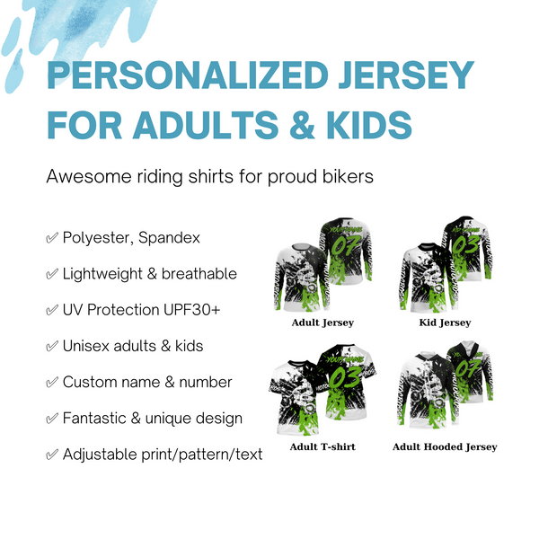 Custom motocross jersey adult&kid UV dirt bike MX racing shirt motorcycle off-road biker racewear NMS942