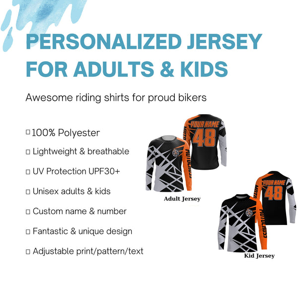 Live To Ride Motocross jersey personalized UFP+ kid adult dirt bike racing long sleeves NMS1105