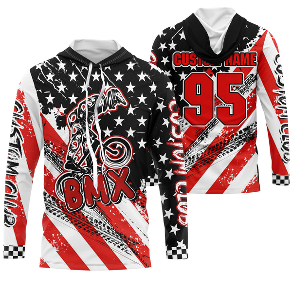 BMX racing jersey UPF30+ freeride riding gear US riding Cycling shirt American adult&kid team racewear| SLC32