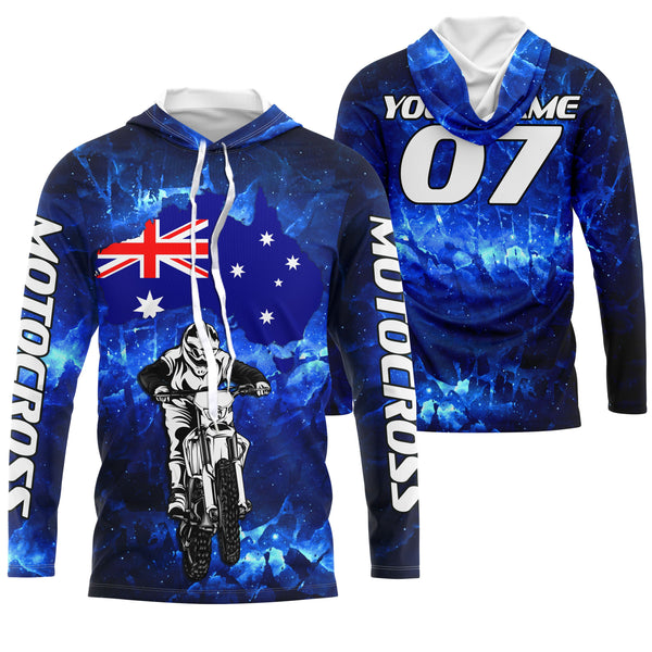 Australia Motocross Jersey Custom Youth Mens Womens AU Flag Dirt Bike Racing Off Road Motorcycle Shirt| NMS830