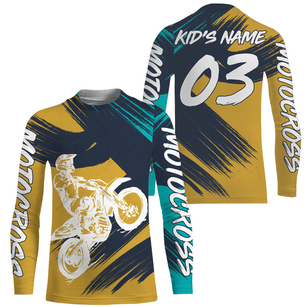 Personalized Motocross Jersey Custom Number Summer Motorcycle Riding Shirt Off-Road Dirt Bike Racing| NMS547