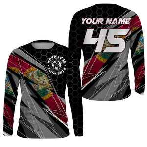 Florida Motocross Jersey Custom Youth Mens Womens Work Less Ride More FL Dirt Bike Off Road MX Motorcycle| NMS825