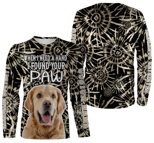 Labrador Retriever Lovers T-shirt Long Sleeve Hoodie| When I Need A Hand I Found Your Paw 3D Shirt| JTSD312