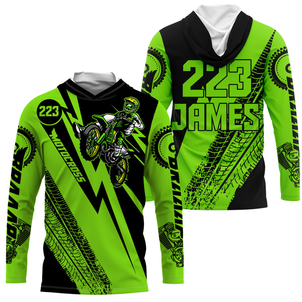 Dirt Bike Motocross Jersey Personalized UPF30+ MX Racing Off-road Adult&Kid Motorcycle Rider Shirt| NMS763