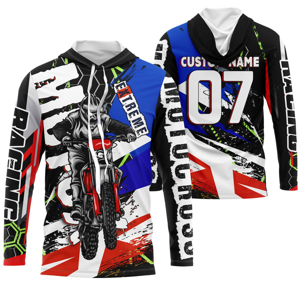 Custom Motocross racing jersey UV protective kid&adult MX dirt bike motorcycle off-road racewear| NMS933