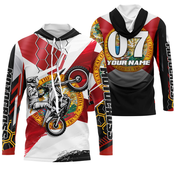 Florida Motocross Jersey Custom Youth Mens Womens FL Dirt Bike Off Road MotoX Motorcycle Racing| NMS823