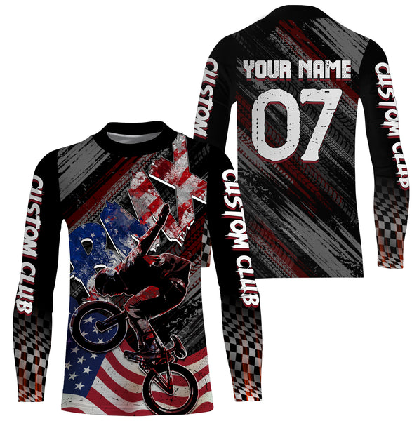 Personalized BMX racing jersey UPF30+ freestyle enduro racewear adult&kid Cycling shirt| SLC31