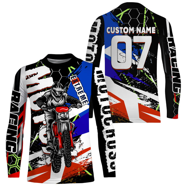 Custom Motocross racing jersey UV protective kid&adult MX dirt bike motorcycle off-road racewear| NMS933